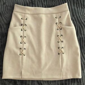Light Pink Skirt with Detailing